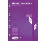 Feuillets mobiles sous film 7000 A4 200 pages perforées grands carreaux 90 g