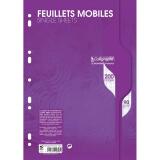 Feuillets mobiles sous film 7000 A4 200 pages perforées grands carreaux 90 g