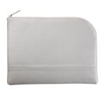 Rhodiarama pochette zippée en simili cuir - taille L (21x28 cm) - Argent