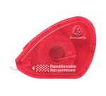 Adhesivo reposicionable de doble cara (expositor de 6) 10x7 cm - Rollo de 15 m - Frambuesa