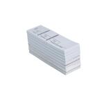 Bloc passe-partout 100 feuillets numérotés de 3 volets - Format 4,8x15 cm