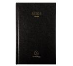 Agenda de bureau Carré Travers 13,5 x 21 cm Journalier Janvier à décembre 2026 - Noir
