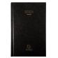 Agenda de bureau Carré Travers 13,5 x 21 cm Journalier Janvier à décembre 2026 - Noir