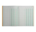 Booklet 4 columns on 1 page 31 lines 80 pages 32x25cm - Assorted colours