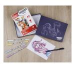 Manga Addict coffret spécial bloc collé Manga Layout 50F A5 100g et feutres ABT Pro Tombow