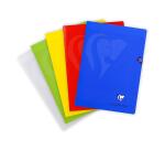 Cahier piqué Mimesys A4 140 pages grands carreaux couverture polypropylène Couleur aléatoire - Assortis