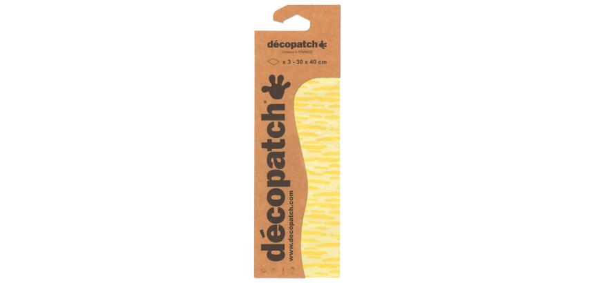 Pochette 3 Feuilles Identiques Ref 838 - Jaune