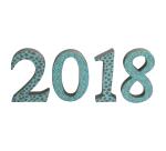 Petit chiffre 2 12cm - Blanc