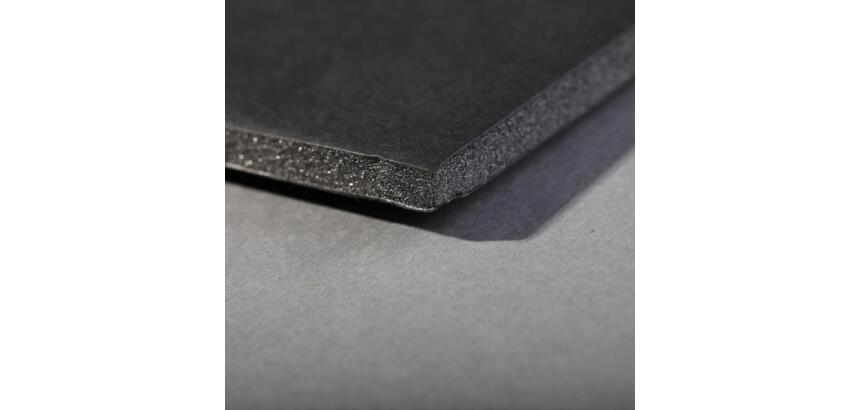 Carton Mousse 6 feuilles 100x140cm 3mm - Noir