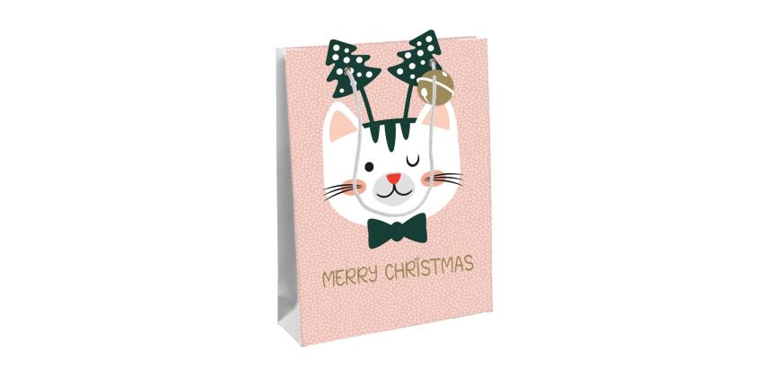 Cat'Mas, sac large 26,5x14x33 cm - Rose