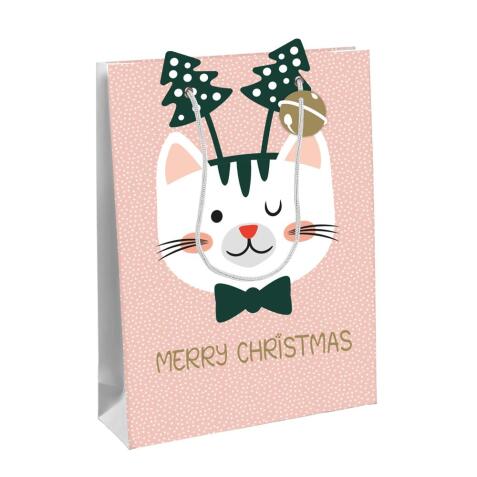Cat'Mas, sac large 26,5x14x33 cm - Rose
