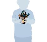 Boîte créative, Lanterne à construire - Bleu