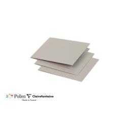 Paquet de 25 cartes pliées Pollen 116x116mm 210g/m²