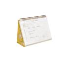 Jardin des Sens, Calendrier anniversaire perpétuel 23x17 cm, 50 pages imprimées, fermeture aimantée pour affichage sur la table.