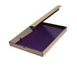 Etui carton de 100 pochettes coin PVC lisse haute résistance 13/100e - A4 - Violet