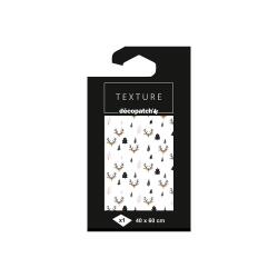 Papier Texture Décopatch n°777 - 1 feuille 40x60cm - Blanc/noir