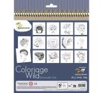 Carnet de coloriage Wild 5 - Bleu