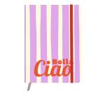 Dolce Amore, Carnet brochure souple A6 10,5x14,8 cm, 128 pages, uni, marquepage, fermeture à élastique, ass.