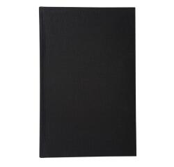 Account book squared paginated 500 pages - 36x22,5cm - Black