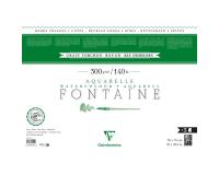 Fontaine paquet 4 bords frangés 3F 56x76cm 300g grain torchon