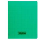 Cahier piqué 8000 POLYPRO 24x32 cm 140 pages grands carreaux 90 g - Vert