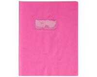 Protège-cahiers grain cuir PVC 22/100ème 17x22 cm