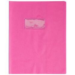 Protège-cahiers grain cuir PVC 22/100ème 17x22 cm