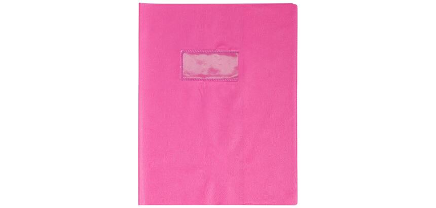 Protège-cahiers grain cuir PVC 22/100ème 17x22 cm
