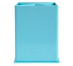 Squared pen-holder 4 comp. Aquarel coral - Pastel blue