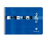 Cahier Musique reliure intégrale à l'italienne 29,7x21cm 50 pages Bleu - Bleu