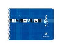 Cahier Musique reliure intégrale à l'italienne 29,7x21cm 50 pages Bleu - Bleu