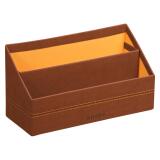 Rhodiarama porte-courrier simili cuir italien 25x10x14 cm - Cuivre
