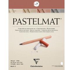 Pastelmat bloc collé 12F 24x30cm 360g
