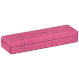 Rhodiarama plumier simili cuir italien 21x5,5x3 cm - Fuchsia