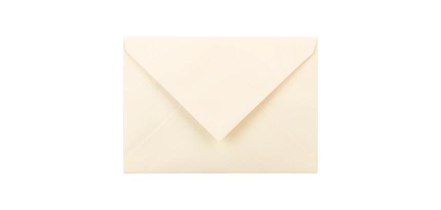 25 enveloppes C6 (114x162mm) Vergé de France doublées gommées