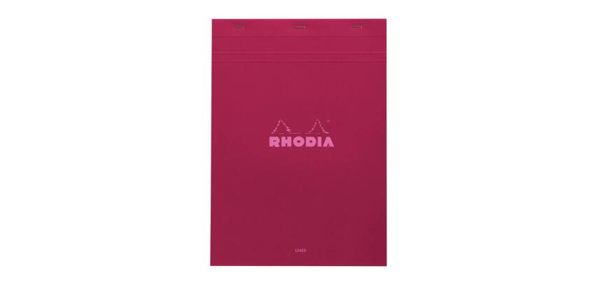 Bloc agrafé Rhodia Couleurs Prune N°16 A5 14,8 x 21 cm - Prune
