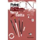 Bloc PaintON TERRACOTTA collé A2 20F