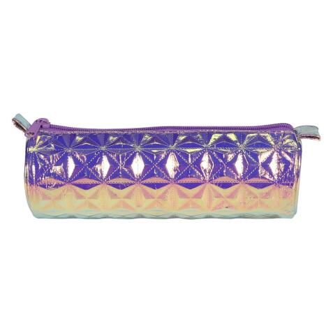Trousse holographique ronde Ø7x22 cm violet - Violet