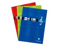 Bloc Musique encollé en-tête A4 100 pages Couleur aléatoire - Assortis