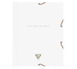 Chemise à élastique 3 rabats Flying Spirit White 24x32cm motifs assortis - Blanc