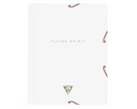 Chemise à élastique 3 rabats Flying Spirit White 24x32cm motifs assortis - Blanc