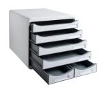 Module de classement Big Box Maxi 6 tiroirs Office - Gris lumière
