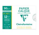 Papier Calque pochette 12F A4 90/95g