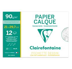 Papier Calque pochette 12F A4 90/95g
