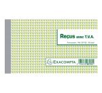 Manifold Reçus avec T.V.A. 10,5x18cm 50 feuillets dupli autocopiants