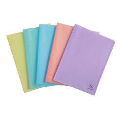 Portalistino Chromaline polipropilene flessibile tras, 20 buste liscio - A4 - Colori assortiti