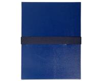 Chemise extensible balacron sans rabat sangle scratch - 24x32cm - Bleu foncé