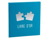 Livre d'or 140 pages 21x19cm PUZZLE - Visuels assortis