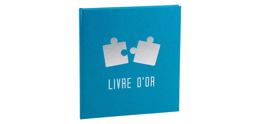 Livre d'or 140 pages 21x19cm PUZZLE - Visuels assortis