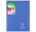 Cahier piqué Koverbook A4 96 pages grands carreaux couverture polypropylène opaque 100% recyclé - Assortis